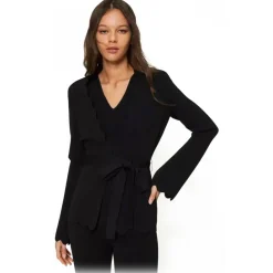 Twinset - Scalloped Blazer - Black - Jackets - Made in Italy - Luxury Exclusive Collection - Avvenice