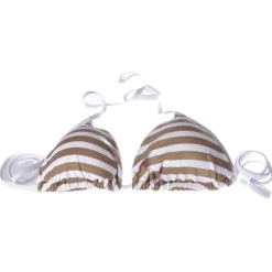 Twinset - Triangle Sea Padded Stripe Print - Gold/White - Bikini - Made in Italy - Luxury Exclusive Collection - Avvenice