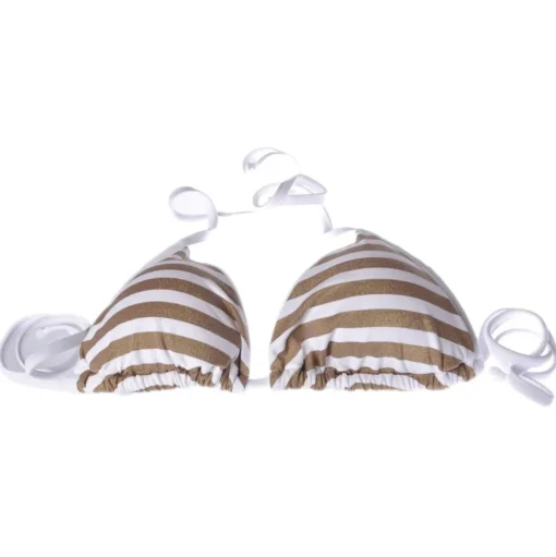 Twinset - Triangle Sea Padded Stripe Print - Gold/White - Bikini - Made in Italy - Luxury Exclusive Collection - Avvenice