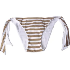 Twinset - Triangle Sea Padded Stripe Print - Gold/White - Bikini - Made in Italy - Luxury Exclusive Collection - Avvenice