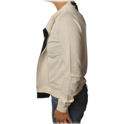 Twinset - Turtleneck Shirt Bicolor with Gala - Black/White - Knitwear - Made in Italy - Luxury Exclusive Collection - Avvenice