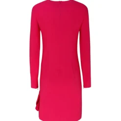 Valentino - Fuchsia Stretch Frisottine Bow Detail Dress - Valentino Exclusive Luxury Collection - Avvenice