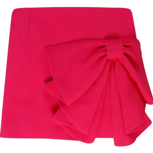 Valentino - Fuchsia Viscose Blend Skirts with Bow - Valentino Exclusive Luxury Collection - Avvenice