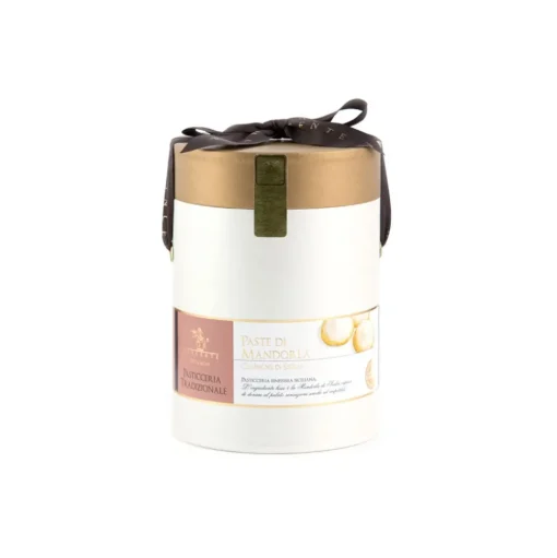 Vincente Delicacies - Classic Almond Sicilian Cookies - Fine Pastry with Almonds in Cylindrical Box - Avvenice