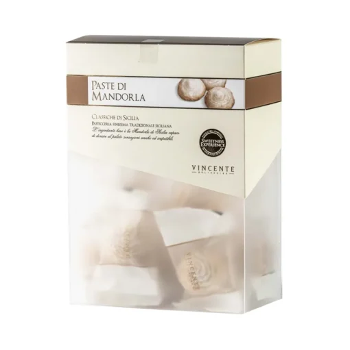 Vincente Delicacies - Classic Almond Sicilian Cookies - Fine Pastry with Almonds in Crystal Box - Avvenice