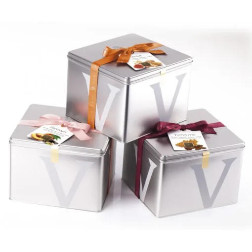Vincente Delicacies - Glazed Panettone with Sultanas - Tuttuvetta - Artisan in Metallic Box - Avvenice