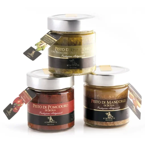 Vincente Delicacies - Sicilian Almond Pesto - Artisan Gourmet Pesto - 90 g - Avvenice