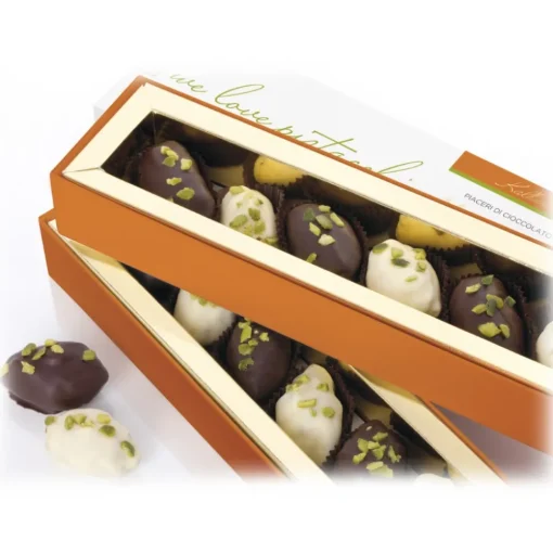 Vincente Delicacies - Soft Ganache of Green Pistachio from Bronte P.D.O. with Chocolate and Dried Figs - Maravilha Kalhura - Avvenice