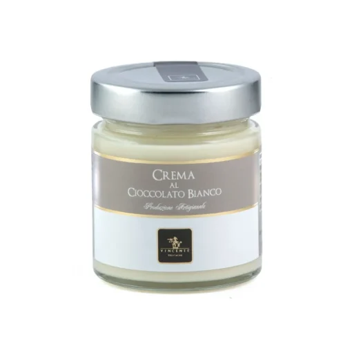 Vincente Delicacies - Sweet Cream Spread with White Chocolate - Artisan Spreadable Creams - 180 g - Avvenice