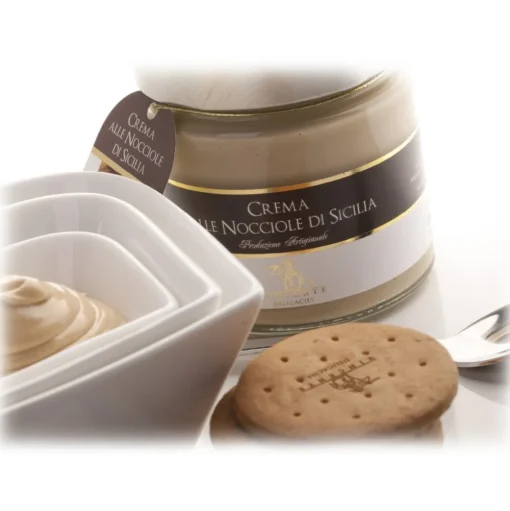 Vincente Delicacies - Sweet Cream Spread with Sicilian Hazelnuts - Artisan Spreadable Creams - 90 g - Avvenice