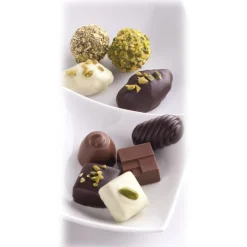 Vincente Delicacies - Ultra-Fine Chocolates Filled with a Green Pistachio from Bronte P.D.O. Ganache Cream - Maravilha Meditha - Avvenice