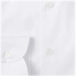 Viola Milano - 3 Classic Solid Package Button-Down Collar Shirt - White - Handmade in Italy - Luxury Exclusive Collection - Avvenice