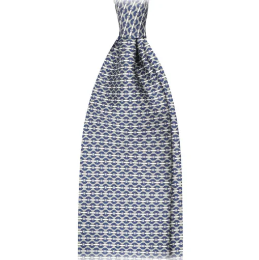 Viola Milano - Artisan Chain Selftipped Italian Silk Tie - Green - Made in Italy - Luxury Exclusive Collection - Avvenice