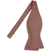 Viola Milano - Artisan Floral Silk Bow Tie - Rose - Handmade in Italy - Luxury Exclusive Collection - Avvenice