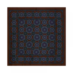 Viola Milano - Artisan Floral Silk Pocket Square - Brown Mix - Handmade in Italy - Luxury Exclusive Collection - Avvenice