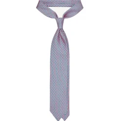 Viola Milano - Artisan Square Selftipped Italian Silk Tie - Cobalt Grey - Handmade in Italy - Luxury Exclusive Collection - Avvenice