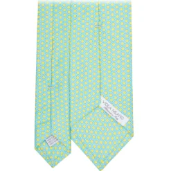 Viola Milano - Artisan Square Selftipped Italian Silk Tie - Sun - Handmade in Italy - Luxury Exclusive Collection - Avvenice