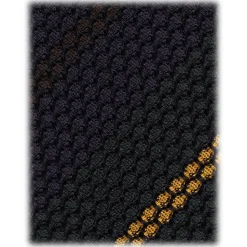 Viola Milano - Artisan Stripe 3-Fold Grenadine Tie - Navy/Green Mix - Handmade in Italy - Luxury Exclusive Collection - Avvenice