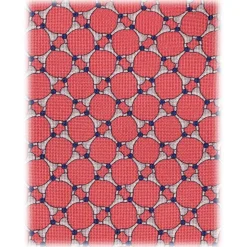 Viola Milano - Bone Chain Selftipped Italian Silk Tie - Rose - Handmade in Italy - Luxury Exclusive Collection - Avvenice