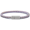 Viola Milano - Braided Genuine Italian Leather Bracelet - Purple Mix - Handmade in Italy - Luxury Exclusive Collection - Avvenice