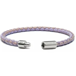 Viola Milano - Braided Genuine Italian Leather Bracelet - Purple Mix - Handmade in Italy - Luxury Exclusive Collection - Avvenice