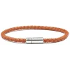 Viola Milano - Braided Italian Leather Bracelet - Polo Brown - Handmade in Italy - Luxury Exclusive Collection - Avvenice