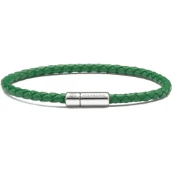 Viola Milano - Braided Italian Leather Bracelet - Green - Handmade in Italy - Luxury Exclusive Collection - Avvenice