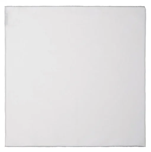Viola Milano - Carlo Riva Shoestring Cotton/Linen Pocket Square - Grey - Handmade in Italy - Luxury Exclusive Collection - Avvenice