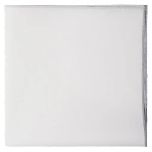 Viola Milano - Carlo Riva Shoestring Cotton/Linen Pocket Square - Grey - Handmade in Italy - Luxury Exclusive Collection - Avvenice