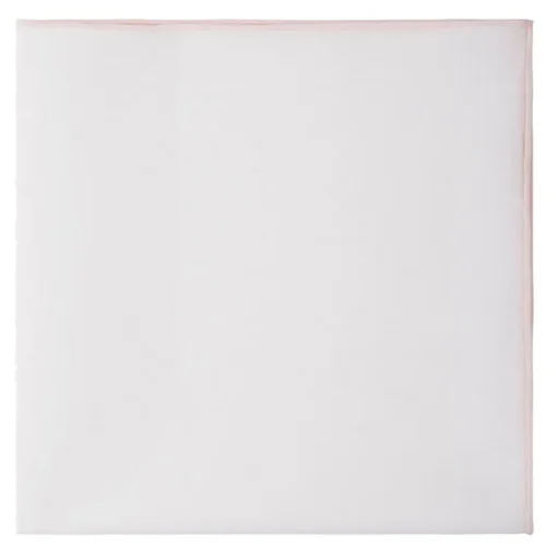 Viola Milano - Carlo Riva Shoestring Cotton/Linen Pocket Square - Pink - Handmade in Italy - Luxury Exclusive Collection - Avvenice