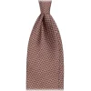 Viola Milano - Classic Circle Selftipped Italian Silk Tie - Brown Mix - Handmade in Italy - Luxury Exclusive Collection - Avvenice