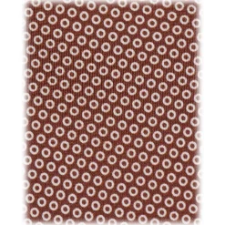 Viola Milano - Classic Circle Selftipped Italian Silk Tie - Brown Mix - Handmade in Italy - Luxury Exclusive Collection - Avvenice