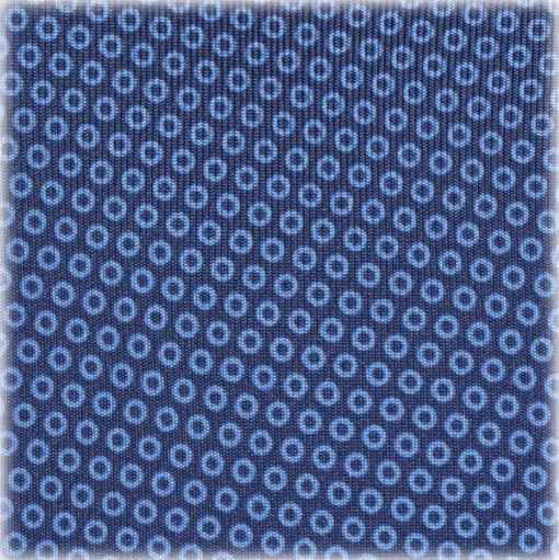 Viola Milano - Classic Circle Selftipped Italian Silk Tie - Navy Mix - Made in Italy - Luxury Exclusive Collection - Avvenice