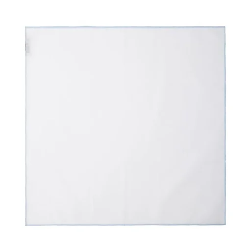 Viola Milano - Classic Cotton and Linen Pocket Square - Light Blue - Handmade in Italy - Luxury Exclusive Collection - Avvenice