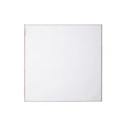 Viola Milano - Classic Cotton and Linen Pocket Square - Red - Handmade in Italy - Luxury Exclusive Collection - Avvenice