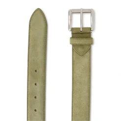 Viola Milano - Classic Italian Suede Belt - Pistache - Handmade in Italy - Luxury Exclusive Collection - Avvenice