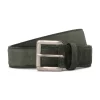 Viola Milano - Classic Italian Suede Belt - Green - Handmade in Italy - Luxury Exclusive Collection - Avvenice