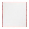 Viola Milano - Classic Linen Pocket Square - Red - Handmade in Italy - Luxury Exclusive Collection - Avvenice