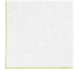 Viola Milano - Classic Linen Pocket Square - Lime - Handmade in Italy - Luxury Exclusive Collection - Avvenice