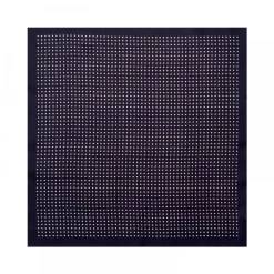 Viola Milano - Classic Polka Dot Silk Pocket Square - Navy - Handmade in Italy - Luxury Exclusive Collection - Avvenice