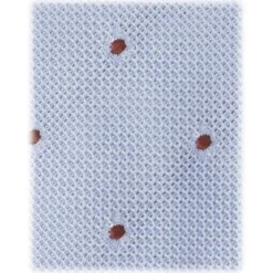Viola Milano - Classic Polka Dot 3-Fold Grenadine Tie - Light Blue/Brown - Handmade in Italy - Luxury Exclusive Collection - Avvenice