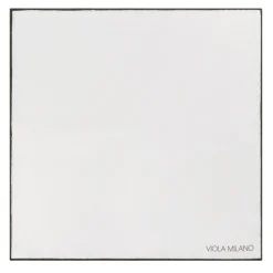 Viola Milano - Classic Shoestring Silk Pocket Square - Army Green - Handmade in Italy - Luxury Exclusive Collection - Avvenice
