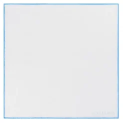 Viola Milano - Classic Shoestring 100% Linen Pocket Square - Light Blue - Handmade in Italy - Luxury Exclusive Collection - Avvenice