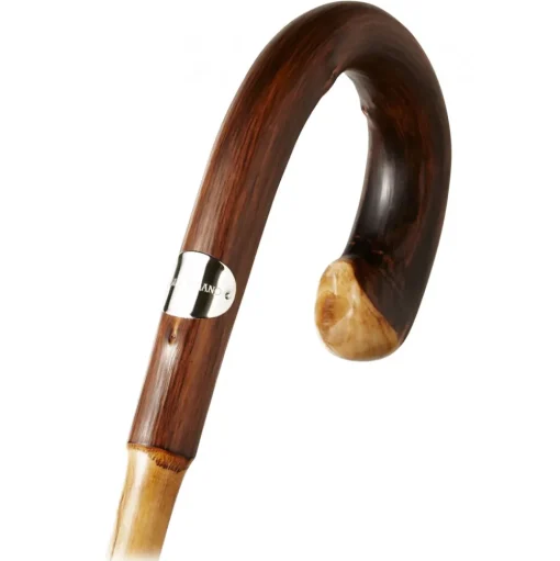 Viola Milano - Classic Stripe Chestnut Umbrella - Navy/Brown - Handmade in Italy - Luxury Exclusive Collection - Avvenice