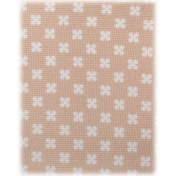 Viola Milano - Clover Floral Selftipped Italian Silk Tie - Sand - Handmade in Italy - Luxury Exclusive Collection - Avvenice