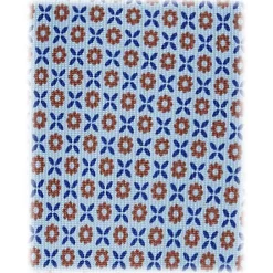 Viola Milano - Cross Floral Selftipped Italian Silk Tie - Light Blue - Handmade in Italy - Luxury Exclusive Collection - Avvenice