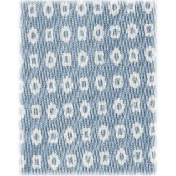 Viola Milano - Cube Pattern Selftipped Silk Tie - Ice Blue - Handmade in Italy - Luxury Exclusive Collection - Avvenice