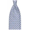 Viola Milano - Domino Pattern Selftipped Silk Tie - White - Handmade in Italy - Luxury Exclusive Collection - Avvenice