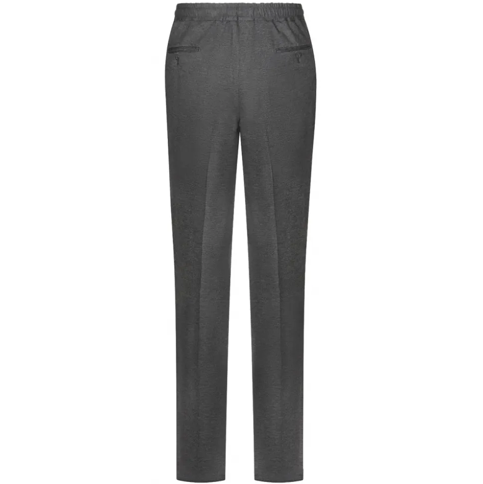 Viola Milano - Drawstring Limited Sports Club Jersey Trousers - Grey - Handmade in Italy - Luxury Exclusive Collection - Avvenice