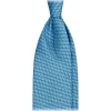 Viola Milano - Dynamic Floral Selftipped Silk Tie - Sea - Handmade in Italy - Luxury Exclusive Collection - Avvenice